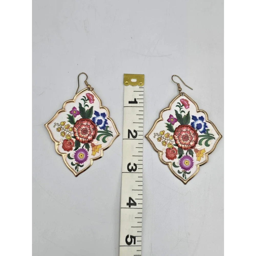 Unbranded Statement Earring Bundle Womens OS Multicolor Excellent Floral Raffia‎